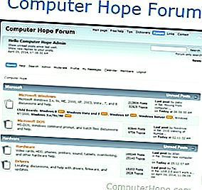 Kako uporabljati forume Computer Hope