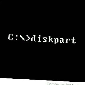คำสั่ง diskpart ของ Microsoft DOS