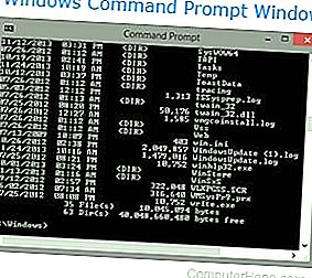 Línea de comando de Microsoft DOS y Windows