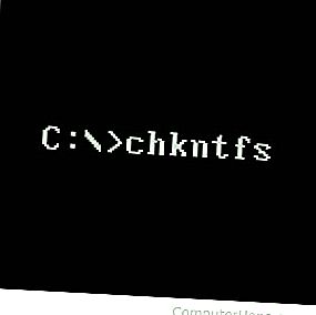 Komanda MS-DOS un Windows komandrindas chkntfs