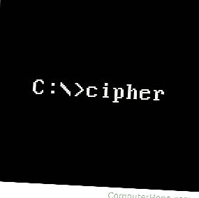 Perintah cipher baris perintah MS-DOS dan Windows