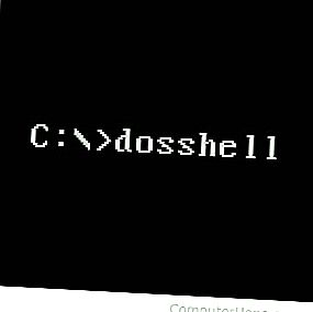 „MS-DOS“ ir „Windows“ komandų eilutės „dosshell“ komanda