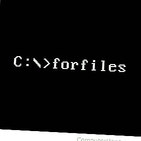 Příkazový řádek MS-DOS a Windows forfiles