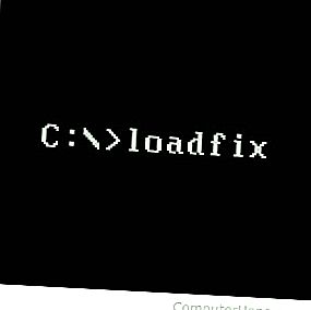 Linha de comando do MS-DOS e Windows comando loadfix